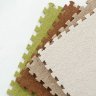 Детский мягкий пол с ковролином NEEU 60x60 см, кремовый 08