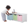Скамья с выдвижными ящиками KidKraft, пастель