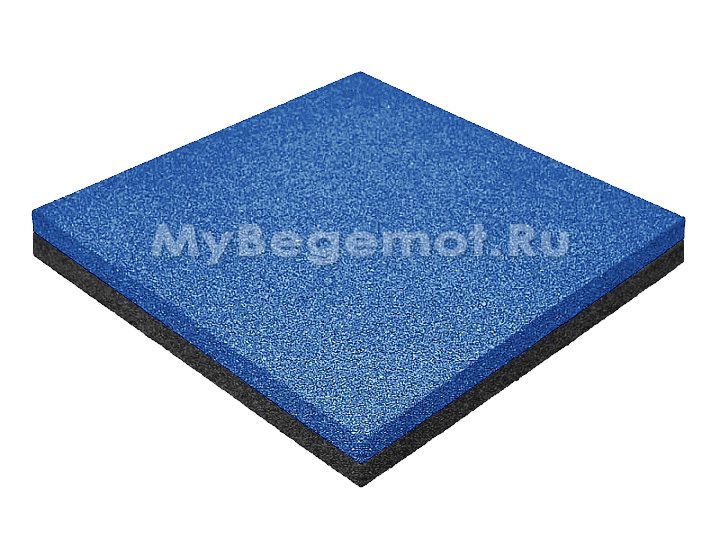Резиновая плитка M-KORT STANDART, 500x500х45 мм, синяя