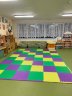 Мягкий пол, коврики-пазлы 50х50x2.0 см, красно-синие