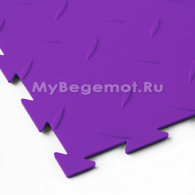 Модульное напольное ПВХ покрытие SENSOR RICE 7 мм, RAL 4005, фиолетовый.