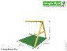 Детский игровой городок Jungle Gym Villa + Swing Module Xtra
